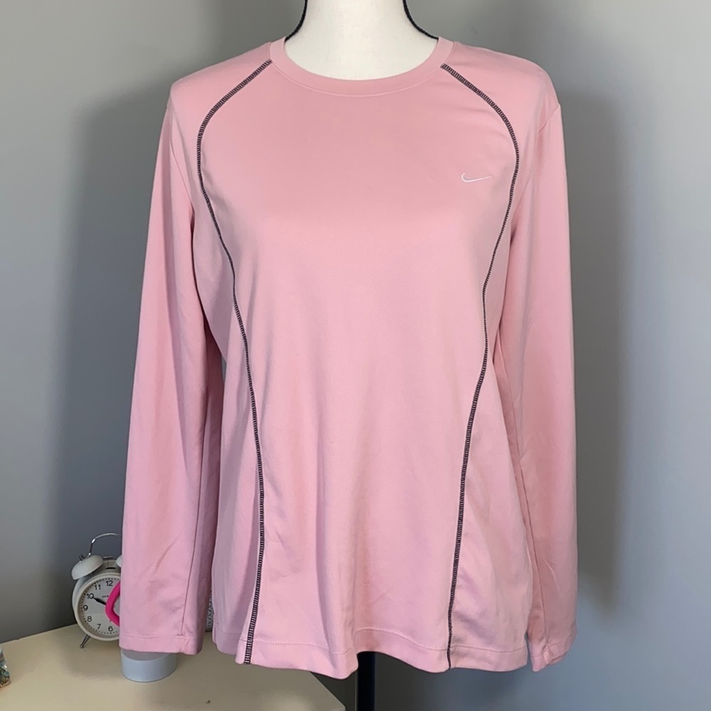 Nike Pink Workout Athletic Long Sleeve